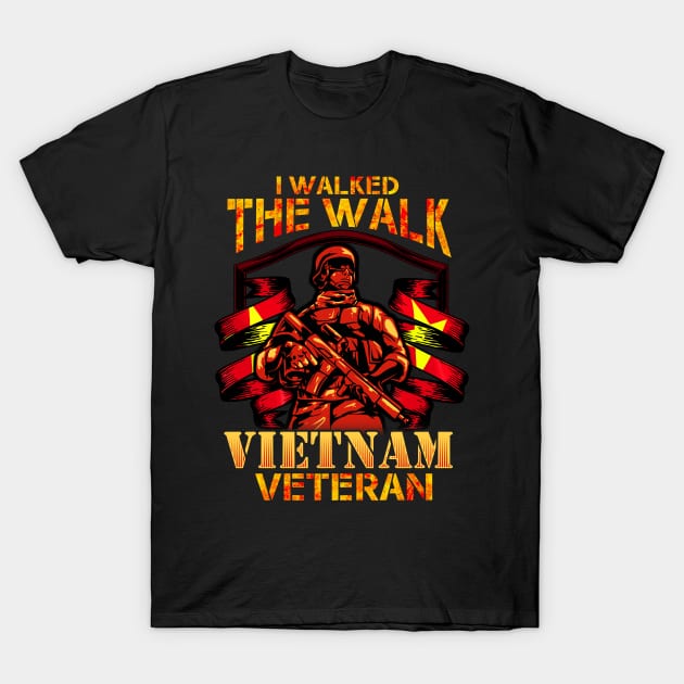 I walked the Walked Vietnam Veteran Gift T-Shirt by Riffize